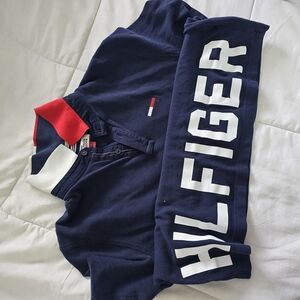 Tommy Hilfiger Denim Navy and Red Polo